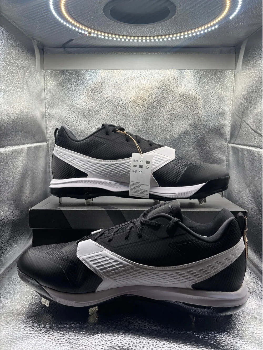 Adidas icon 8 baseball cleats core black